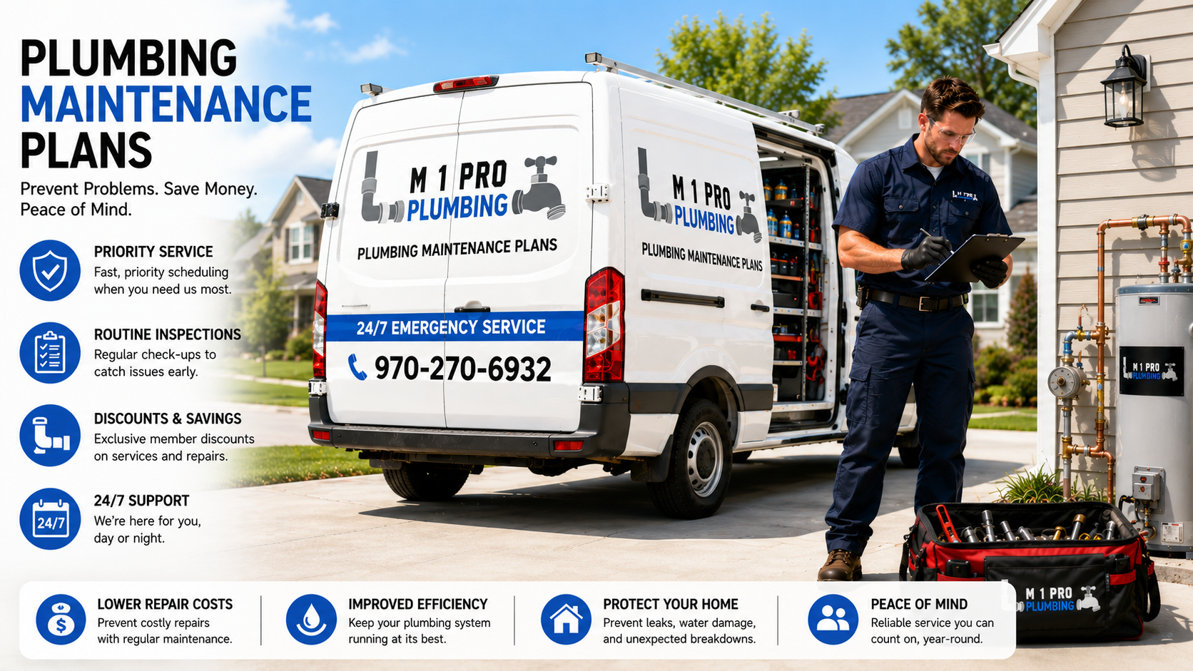 Plumbing maintenance plans by M1 Pro Plumbing